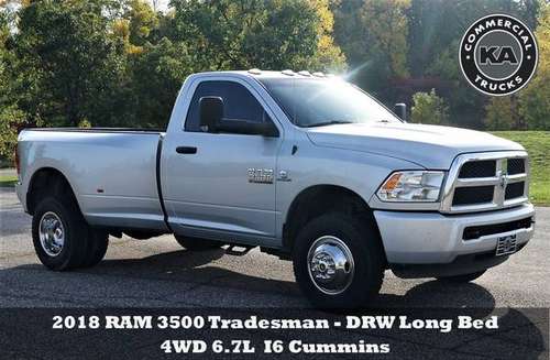 2018 RAM 3500 Tradesman - DRW Long Bed - 4WD 6 7L I6 Cummins (393450) for sale in Dassel, MN