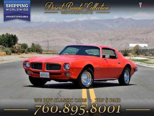 1970 Pontiac FireBird Coupe Coupe for sale. CALL TODAY for sale in Palm Desert , CA