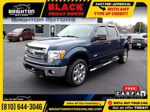 2013 Ford F-150 XLT 4WD!Crew Cab FOR ONLY $284/mo! - cars & trucks -... for sale in Brighton, MI