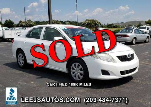 *2009 TOYOTA COROLLA LE*CERTFIED 109K*35 MPG*SUPR NICE*A-1 XLNT COND* for sale in North Branford , CT