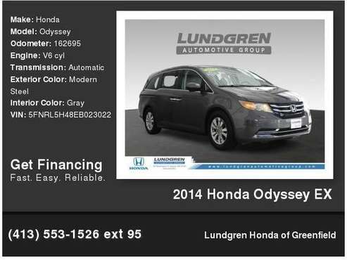 2014 Honda Odyssey EX - - by dealer - vehicle for sale in Greenfield, MA