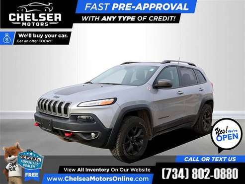 2016 Jeep *Cherokee* *Trailhawk* for ONLY $342/mo - cars & trucks -... for sale in Chelsea, MI