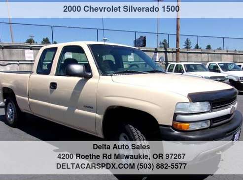 2000 Chevrolet Chevy Silverado 1500 Ext Cab 4WD LS NEW TIRES Tow Pkg for sale in Milwaukie, OR