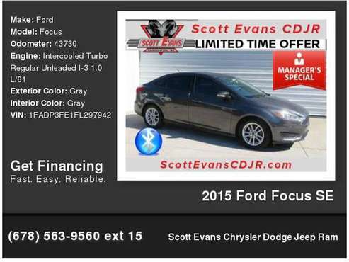 2015 Ford Focus Se for sale in Carrollton, GA