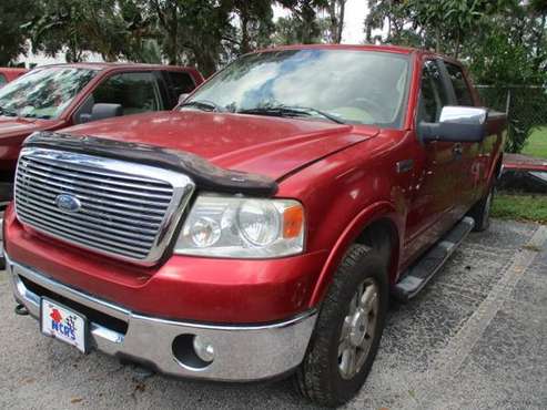 2007 F150 4x4 Lariat Crew Cab, Standard Bed, Leather, Rear A/C, 5 4 for sale in Seffner, FL