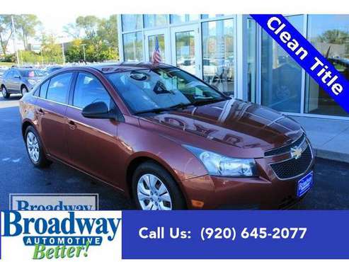 2012 Chevrolet Cruze sedan LS - Chevrolet Autumn Metallic - cars &... for sale in Green Bay, WI