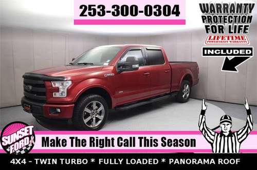 2015 Ford F-150 LARIAT 4WD SuperCrew 4X4 PICKUP TRUCK F150 1500 for sale in Sumner, WA