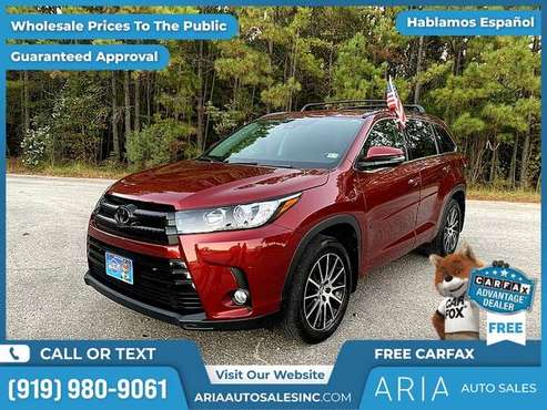 2018 Toyota Highlander SE - - by dealer - vehicle for sale in Raleigh, NC