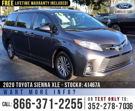 2020 TOYOTA SIENNA XLE AUTO ACCESS SEAT Sunroof - Camera for sale in Alachua, FL
