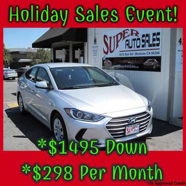*$1495 Down & *$295 Per Month on this 2018 Hyundai Elantra! - cars &... for sale in Modesto, CA