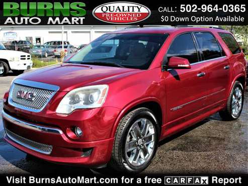 3rd Row 2011 GMC Acadia AWD Denali Sunroof Leather - cars & for sale in Louisville, KY