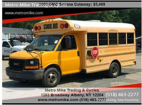 2003 GMC Savanna Schoolbus Cutaway 3500 for sale in Albany NY 12204, NY