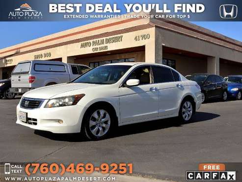 2010 Honda Accord EX-L, V6, Sunroof, Leather - - by for sale in Palm Desert , CA