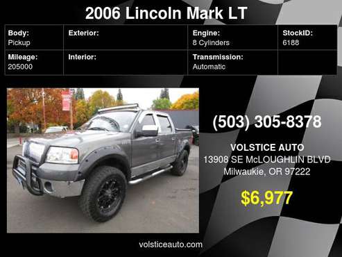 2006 Lincoln Mark LT 4WD Supercrew 139" - cars & trucks - by dealer... for sale in Milwaukie, OR