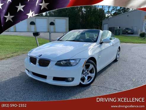 2008 BMW 328i hard top convertible 67k miles White w/Tan leather for sale in Jeffersonville, KY