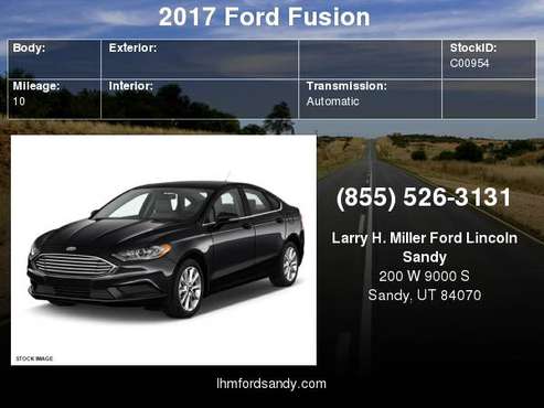 2017 Ford Fusion SE Schedule a test drive today! for sale in Sandy, UT