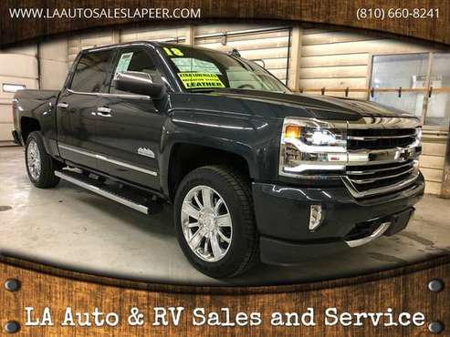 * 2018 CHEVY SILVERADO 1500 * HIGH COUNTRY * 4X4 * CREW * 10K MILES * for sale in Lapeer, MI