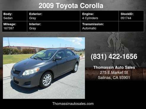 2009 Toyota Corolla 4dr Sdn Auto - - by dealer for sale in Salinas, CA