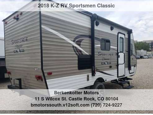 2018 K-Z RV Sportsmen Classic with - cars & trucks - by dealer -... for sale in Castle Rock, CO