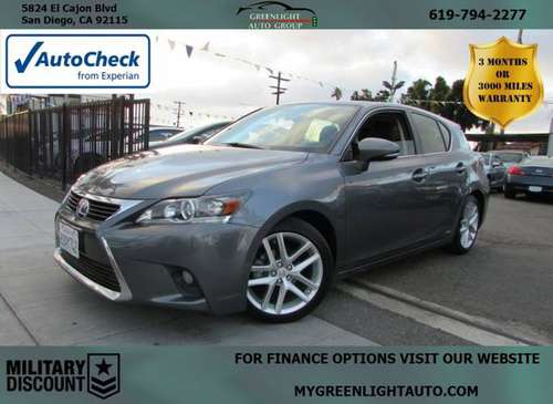 2016 LEXUS CT 200H BASE **Student Discount! - cars & trucks - by... for sale in San Diego, CA