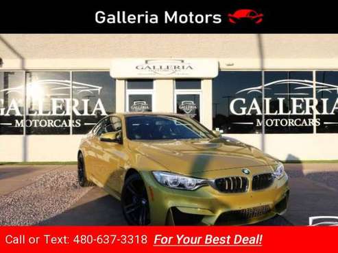 2015 BMW M4 AKRAPOVIC Titanium Exhaust coupe Austin Yellow Metallic for sale in Scottsdale, AZ