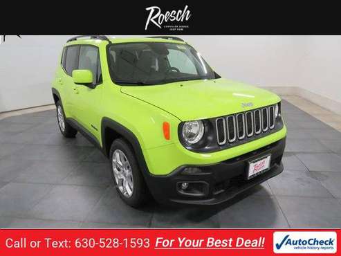2018 Jeep Renegade Latitude suv Hypergreen Clearcoat for sale in Elmhurst, IL