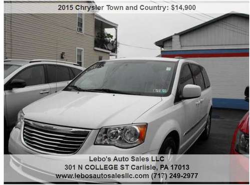 2015 Chrysler Town and Country Touring 4dr Mini Van 66260 Miles for sale in Carlisle, PA