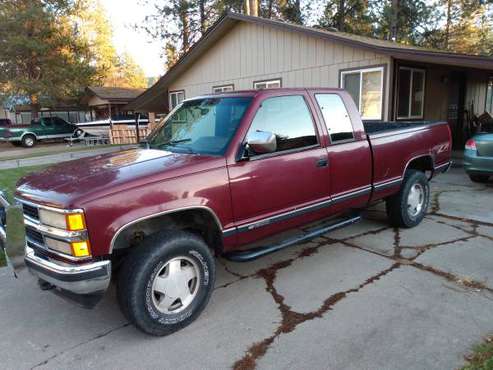 1994 Chevy 1500 4x4 short box ex-cab - cars & trucks - by owner -... for sale in Greenacres, WA