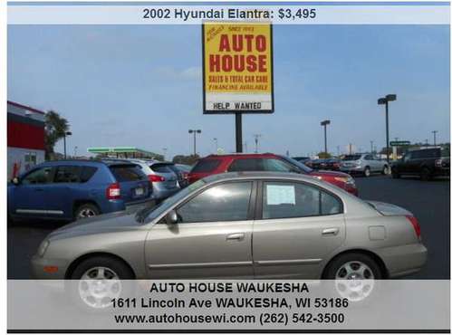 2002 Hyundai Elantra GLS 71300 Miles cold a/c Nice - cars & trucks -... for sale in Waukesha, WI