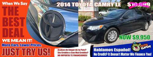 2014 TOYOTA CAMRY LE - NO CREDIT CHECK - NO BANKS - NO PROBLEMS!!!!!!! for sale in Gainesville, FL
