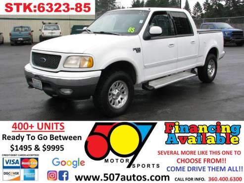 2001 Ford F-150 SuperCrew Crew Cab 139 XLT 4WD - - by for sale in Roy, WA