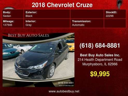 2018 Chevrolet Cruze LS Auto 4dr Sedan Call for Steve or Dean - cars for sale in Murphysboro, IL