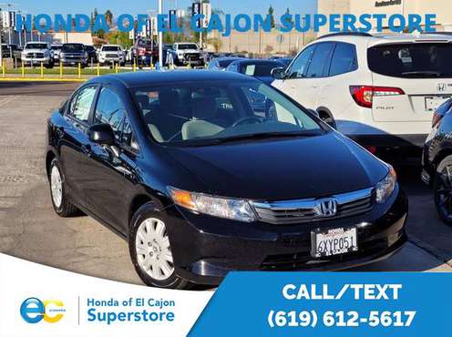 2012 Honda Civic Sdn LX Great Internet Deals On All Inventory - cars... for sale in El Cajon, CA