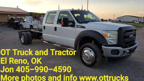 2012 Ford F-550 Crew Cab 84in Cab to Axle Chassis 2wd 6.8L Gas F550 for sale in Oklahoma City, OK