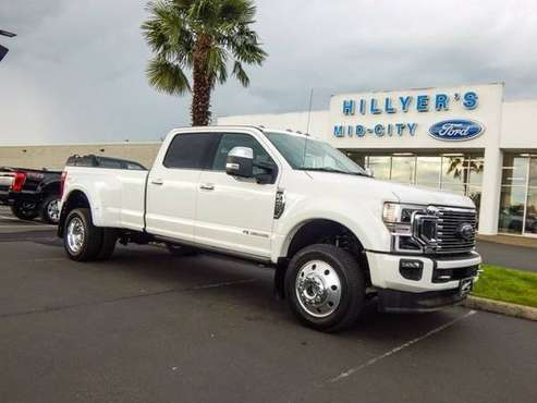 2021 Ford Super Duty F-450 DRW Diesel 4x4 4WD Truck Platinum Crew for sale in Woodburn, OR