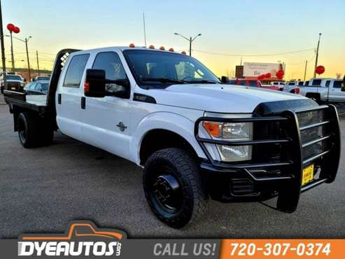 2011 Ford Super Duty F-350 DRW Chassis Cab XL diesel crew flat bed for sale in Wheat Ridge, CO