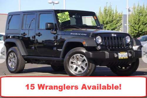 2014 Jeep Wrangler Unlimited Rubicon 4WD - - by dealer for sale in Roseville, CA