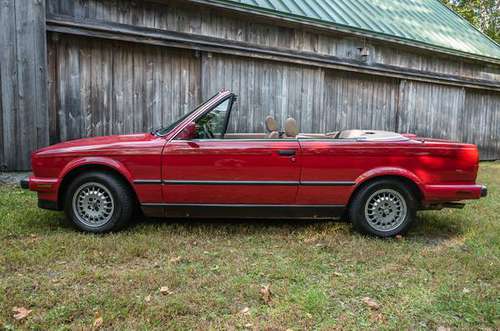 1989 BMW 325i Red Convertible for sale in East Greenwich, RI