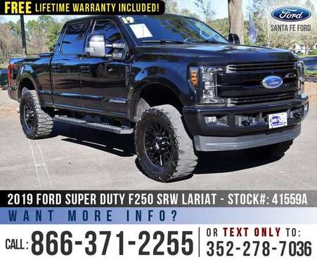 2019 FORD SUPER DUTY F250 SRW LARIAT Bed Liner, Leather, WiFi for sale in Alachua, FL