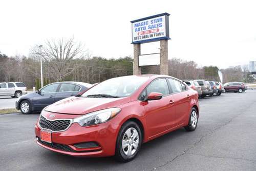 2015 Kia Forte LX Red On Black Low Mileage Very Nice Looking Car for sale in Lynchburg, VA