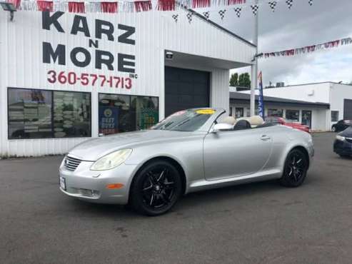 2002 Lexus SC 430 2dr Convertible/Hardtop V8 Auto 132K Leather for sale in Longview, OR