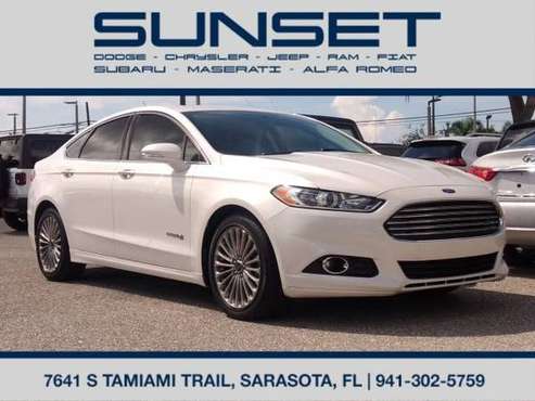 2014 Ford Fusion Hybrid Titanium Loaded One Owner Only 58,506 Miles for sale in Sarasota, FL