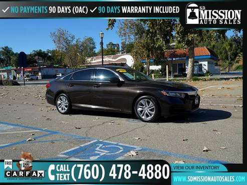 2018 Honda Accord Sedan LX FOR ONLY 374/mo! - - by for sale in Vista, CA