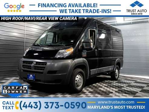 2017 Ram ProMaster 2500 High Roof 136WB Cargo MinivanVan - cars & for sale in Sykesville, MD