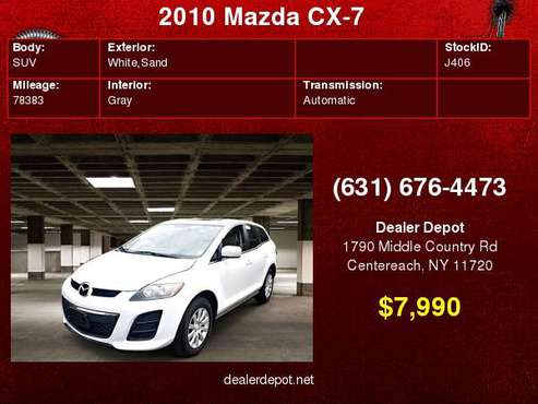 2010 Mazda CX-7 FWD 4dr i Sport for sale in Centereach, NY