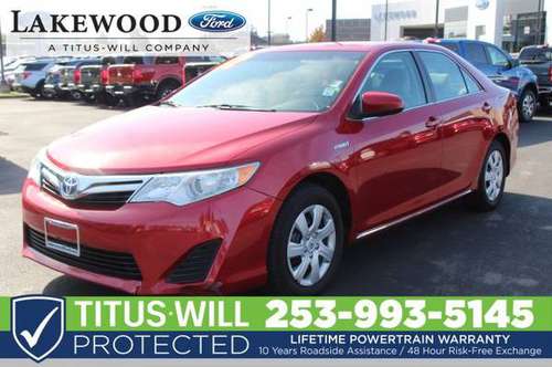 Lifetime Warranty 2012 Toyota Camry Hybrid 4dr Sdn LE 4dr Car for sale in Lakewood, WA