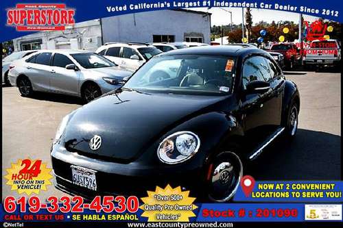 2012 VOLKSWAGEN BEETLE 2.5L HATCHBACK-EZ FINANCING-LOW DOWN! - cars... for sale in El Cajon, CA