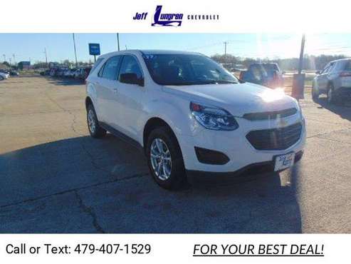 2017 Chevy Chevrolet Equinox LS suv White - cars & trucks - by... for sale in Grove, AR