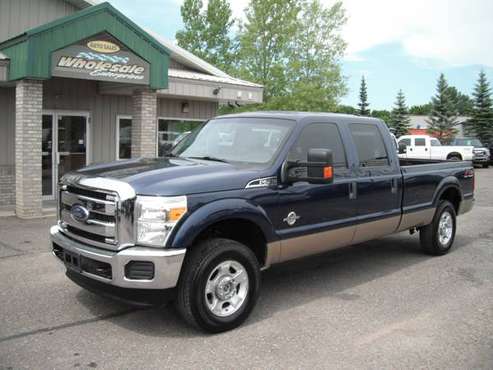 2014 ford f250 f-250 6.7 diesel crew cab long box 4x4 XLT 4wd for sale in Forest Lake, MN