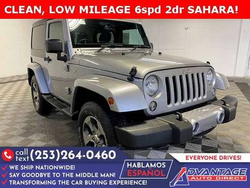 445/mo - 2016 Jeep Wrangler Sahara - - by dealer for sale in Kent, WA